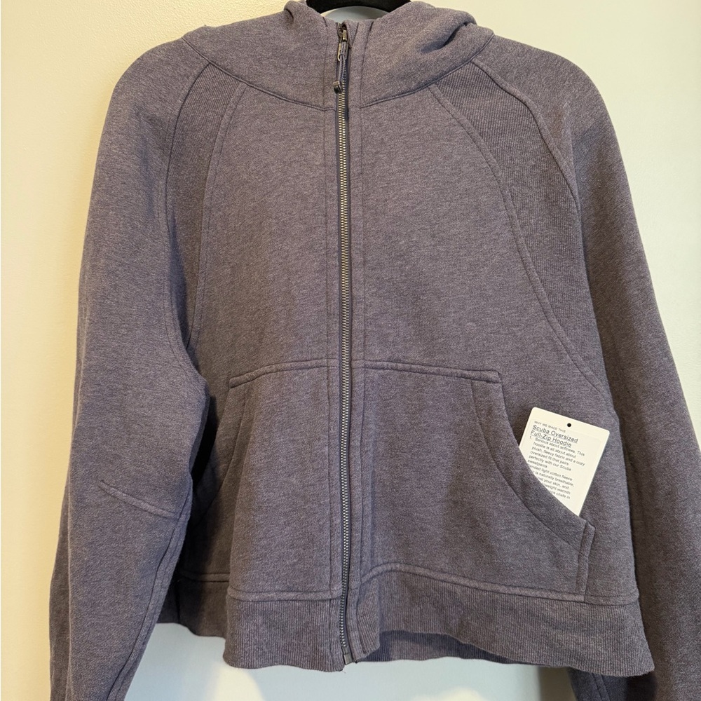 Lululemon Scuba Oversized Full - Zip Hoodie in heathered night fall XL/XXL